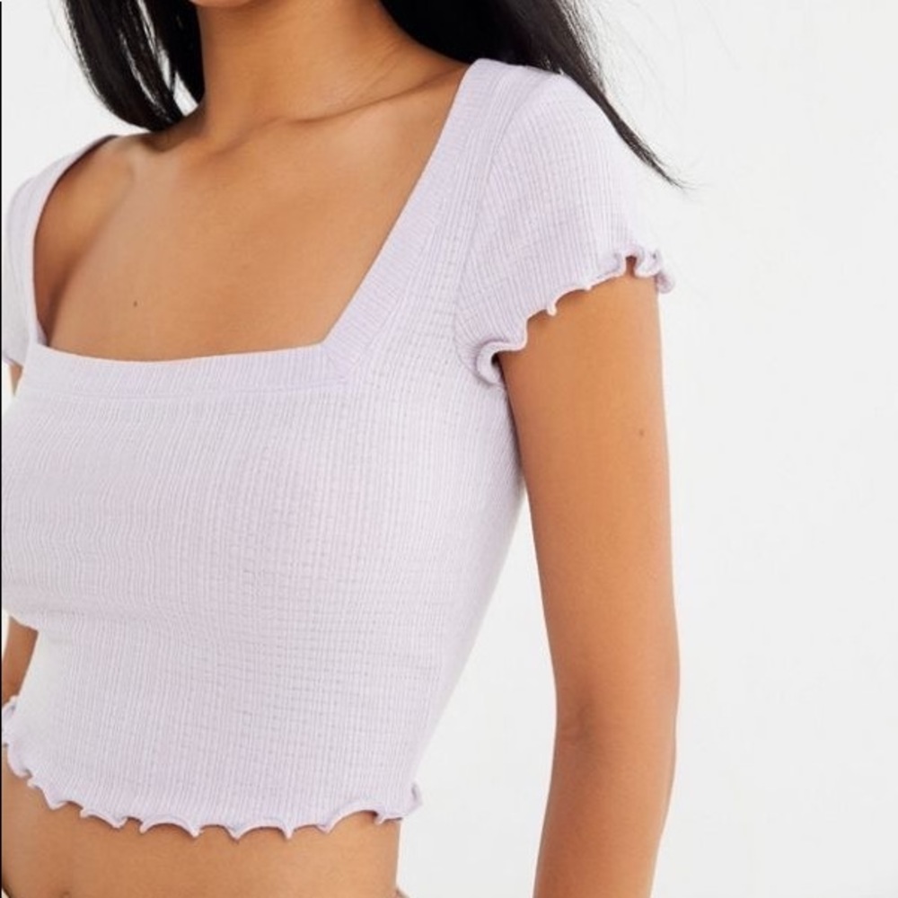 UO CREAM Squareneck Top